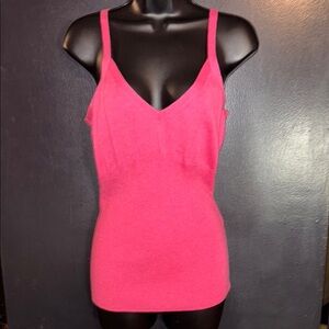 Lilly Pulitzer Hot Pink sweater tank. Size medium. Cotton, cashmere and silk.